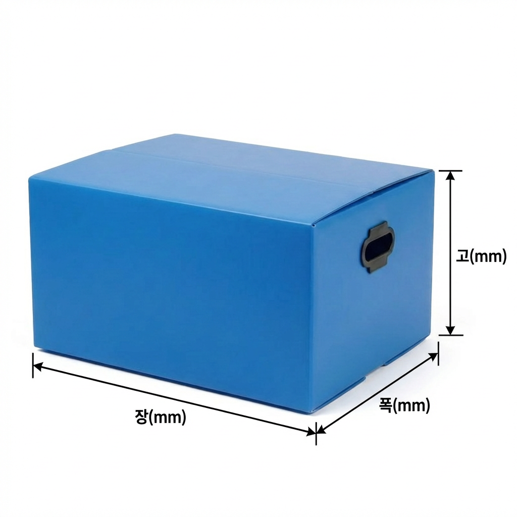 박스 사이즈 측정 가이드 - 장(mm) x 폭(mm) x 고(mm)